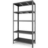 Grima Scaffale 5 ripiani in metallo grima rako nero 750 kg 100x40x188 cm