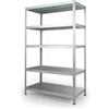 Grima Scaffale 5 ripiani in metallo grima maciste grigio 1300 kg 120x60x196 cm