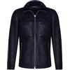 Infinity Leather Giacca da Motociclista in Vera Pelle di Montone Nera da Uomo Montone Aviatore B3 RAF