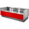 D.L. SERVICE Banco alimentare Self-Service per salumi formaggi e gastronomia - Piano espositivo cm 90 - Lunghezza cm 104 Frontale colore ROSSO - RAL 3020