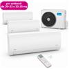 Midea Xtreme Pro Green Trial Split 7,90 kW 9.000+2x12.000 BTU per ambienti da 20-25 e 25-35 mq
