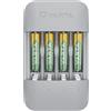 Varta Eco Charger Pro Recycled + 4x AAA 800 mAh, caricabatterie con batterie NiMh "
