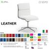 SEIPO LEATHER CUSCINI LH0112 Poltrona visitatore imbottitura cuscini con base girevole 4 razze SEIPO TESSUTO V