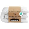 Burton & Cross Piumino Temperato 135x200 cm - 300 g/m² - Antiacaro | Trapunta Microfibra Sintetica - Piumone Letto Singolo e Matrimoniale - Anallergico e Antiacaro - Bianco, Lavabile