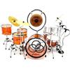 John Bonham Led Zeppelin Batteria in Miniatura Miniature Drum Set Mini Bateria
