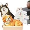 Generic Calendario da scrivania 2026, con simpatici gatti e cani, in carta di legno con dimensioni 13 x 12 x 3 cm, 160 g, struttura leggera, organizer per appuntamenti quotidiani, camera da letto, cucina