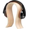 Valiai Supporto per cuffie in legno, dettaglio minimalista ed elegante per la scrivania, supporto ideale per le cuffie - regalo per marito, fidanzato, frassino