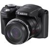 Canon Macchina fotografica compatta PowerShot SX500 IS - Nero + Canon Zoom Lens 30X 4.3-129.0mm f/3.4-5.8 f/3.4-5.8 - refurbished