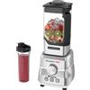 Ariete 577/4 Blendy Pro, Frullatore elettrico professionale, 1500W, 6 lame, Capacità 2L, Tazza da viaggio 500ml, 3 programmi, Piedini antiscivolo