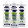 Milmil Acqua Micellare Struccante Viso e Occhi, Azione 3 in 1, Deterge, Strucca e Idrata la Pelle, 3 Pezzi x 500 ml