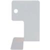 Reggilibro in lamiera - 150 x 200 x 155 mm. - argento