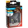 Pilot Lampada 12v hyper-led 6 - 2 smd x 3 chips - (t10) - bifocus - w2,1x9,5d - 2 pz 58461