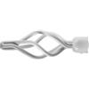 Errebi 1 pomolo ciorciola bianco terminale per tubo diametro 20 mm