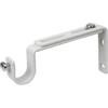 Errebi 2 supporti 11-15 cm bianchi piattina per tubo tenda diametro 20 mm