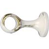 Errebi 1 supporto avorio oro monoblocco fisso chiuso per tubo tende diametro 20 mm