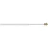 Errebi Astina in acciaio plasticato bianca testa ottone estensibile da 40 a 60 cm