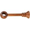 1 supporto riducidible chiuso per bastone legno diametro 28 mm - ciliegio