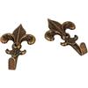 Ganci per quadri modello giglio 19 x 32 mm. finitura bronzata 5 pz.