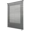 Veneziana in vinile grigio con lamelle da 25 mm, 60x130 cm