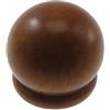 Bb Line Srl 2 pomoli palla per bastone Ø28mm - colore teak.
