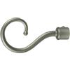 Errebi 2 pomoli nichel a ricciolo terminale per tubo tende diametro 20 mm