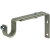 Errebi 2 supporti 11-15 cm nichel piattina per tubo tenda diametro 20 mm
