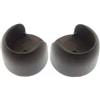 Bb Line Srl 2 supporti parete/parete per bastone Ø28mm - colore noce.