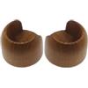 Bb Line Srl 2 supporti parete/parete per bastone Ø28mm - colore teak.