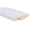 Kimono Battiscopa mdf rovere bianco verniciato 70x18x2400mm