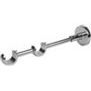 Errebi Supporto doppio 20 cm cromo per tubo tenda diametro 20 mm