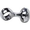 Errebi 2 supporti monoblocco cromo 6 cm per tubo tenda diametro 20 mm