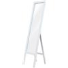 BellaHome Specchio da terra bellahome con cornice bianco 33x150 cm