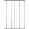 Pannello ornamentale per recinzione modulare in ferro zincato - 850xh1012 mm