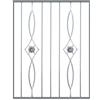 Pannello ornamentale per recinzione modulare in ferro zincato - 850xh1012 mm