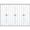Pannello ornamentale per recinzione modulare in ferro zincato - 150xh100 cm