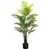 Pianta di palma areca in polietilene con 33 foglie, 160 cm