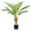 Pianta di palma areca in polietilene con 9 foglie, 90 cm