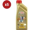 Castrol 5 pezzi olio castrol edge 5w-30 ll titanium 1l