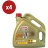 Castrol 4 pezzi olio motore lubrificante auto edge 5w30 ll long life titanium 4l