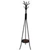 BellaHome Appendiabiti in metallo bellahome con piano portaoggetti in mdf 35x35x180 cm