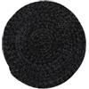 Tappeto solid rotondo grigio scuro, Ø 120 cm