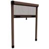 Zanzariera verticale avvolgibile roto marrone 80x170 cm