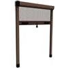 Zanzariera verticale avvolgibile roto marrone 120x170 cm