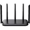HIKVISION DS-3WR15X-H - Router Wi-Fi 6 AX1500 Dual Band Mesh, 1 WAN + 3 LAN Gigabit, 5 Antenne