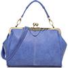 Segater Borse retrò vintage da donna Kiss Lock Borsa a tracolla Borsetta Borsa Messenger in pelle smerigliata Borse Tote