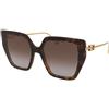 Fendi FE40012U 55F | Occhiali da Sole Graduati o Non Graduati | Prova Online | Plastica | Oversize | Marrone | Adrialenti