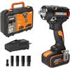 Worx Avvitatore ad impulsi a batteria Brushless Worx WX273 600Nm 20V 4Ah