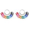 SODIAL Organizer Portatile in Metallo con 40 Ganci A Molla E Targhette1642