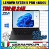 Lenovo PC NOTEBOOK PORTATILE LENOVO T14S G1 RYZEN 5 PRO 4650U RAM 8GB SSD 256GB WIN 11