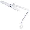 Velleman Lampada da scrivania LED con morsetto, lampada dimmerabile 21 W, 84 LED, 2000 lm, luce diurna 6500 K, testa larga 58 cm, per ufficio, studio, hobby, manicure e lavori di precisione